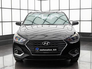2018 Hyundai Solaris II, чёрный, 1350000 рублей, вид 2