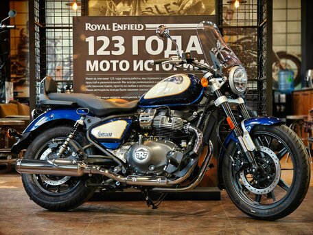 2026 Royal Enfield Super Meteor, синий, 792000 рублей, вид 1