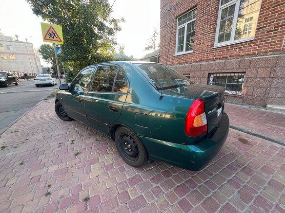 2002 Hyundai Accent II, зелёный, 430000 рублей - вид 5