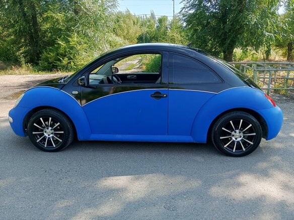 2001 Volkswagen Beetle I (A4), синий, 580000 рублей - вид 5