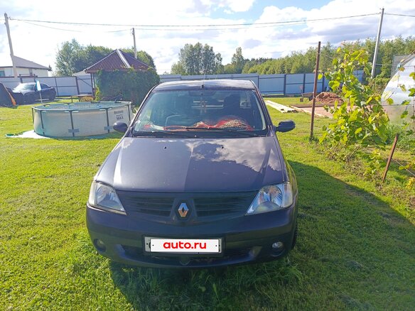 2006 Renault Logan I, серый, 240000 рублей - вид 1