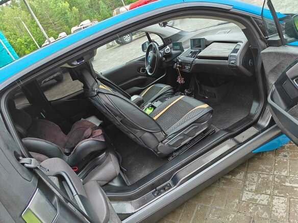 2016 BMW i3 REX 94Ah I (I01), синий, 2250000 рублей - вид 15
