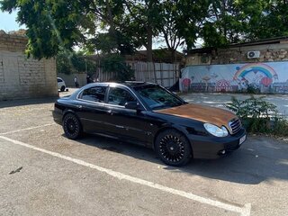 2007 Hyundai Sonata ТагАЗ IV (EF) Рестайлинг, чёрный, 370000 рублей, вид 1