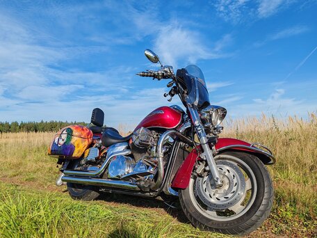 2005 Honda VTX 1300, красный, 700000 рублей, вид 1