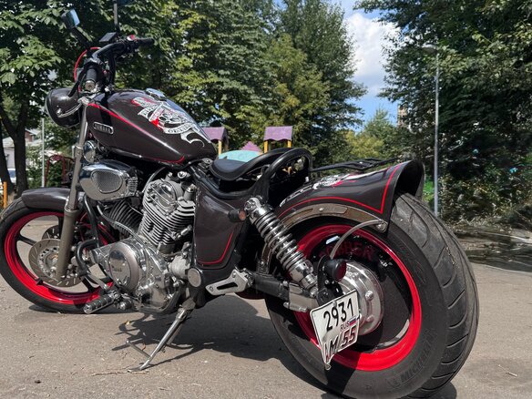 1993 Yamaha XV1100 Virago, коричневый, 400000 рублей - вид 9