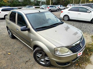 2011 Renault Logan I Рестайлинг, бежевый, 450000 рублей, вид 4