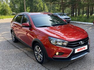 2019 Lada (ВАЗ) Vesta SW Cross I, красный, 1150000 рублей, вид 3