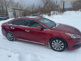 2016 Hyundai Sonata VII (LF), красный, 1350000 рублей, вид 4