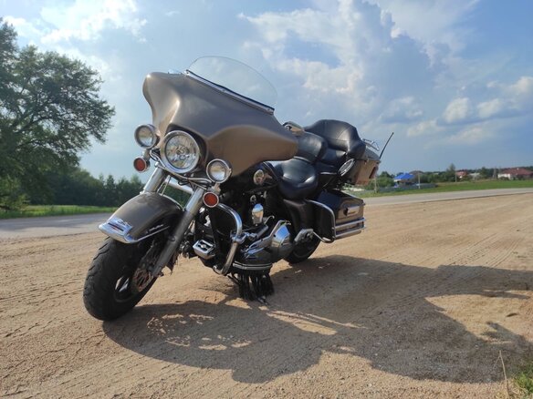 2003 Harley-Davidson Electra Glide, коричневый, 594334 рублей - вид 6