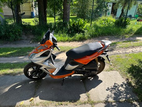 2008 Kymco Super 8, оранжевый, 75000 рублей, вид 3
