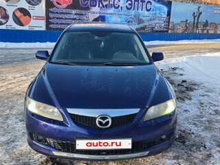 2006 Mazda 6 I (GG) Рестайлинг, синий, 650000 рублей, вид 1