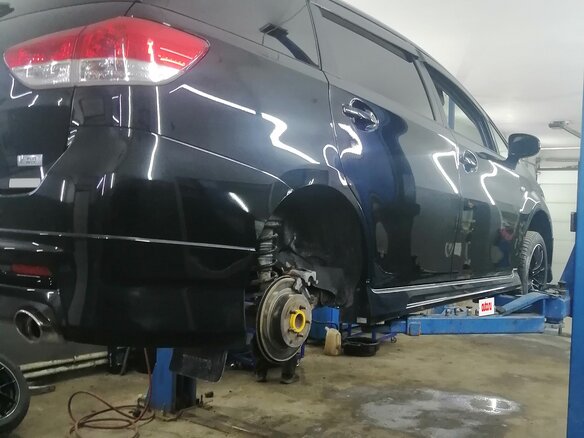 2009 Toyota Wish II, чёрный, 1280000 рублей - вид 6