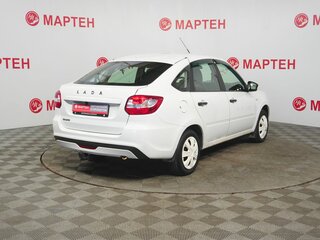 2018 Lada (ВАЗ) Granta I Рестайлинг, белый, 477000 рублей, вид 5