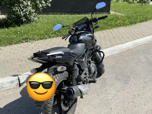 2020 Bajaj Pulsar 180, чёрный, 170000 рублей - вид 4