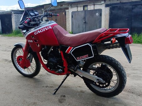 1990 Cagiva Elefant 350, красный, 130000 рублей, вид 1