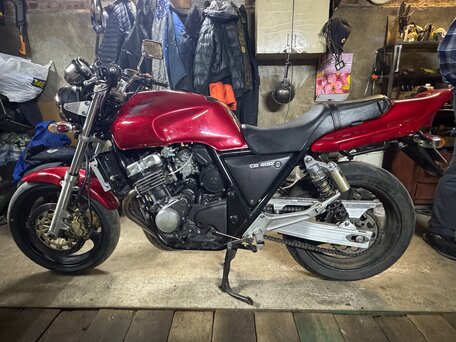 1995 Honda CB 400 Super Four, красный, 300000 рублей, вид 2