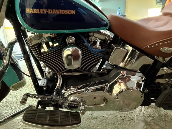 2004 Harley-Davidson Heritage, синий, 730000 рублей - вид 9