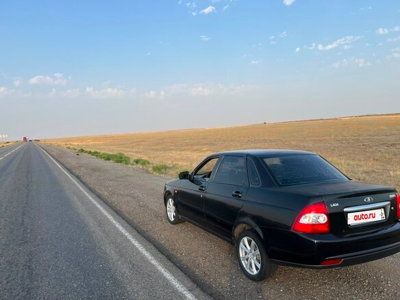 2008 Lada (ВАЗ) Priora I, чёрный, 180000 рублей - вид 5