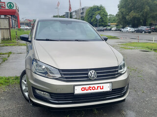 2017 Volkswagen Polo V Рестайлинг, бежевый, 1600000 рублей, вид 1