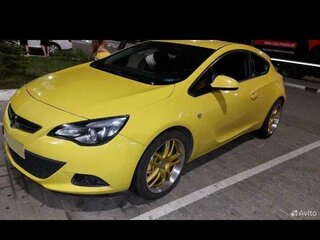 2012 Opel Astra GTC J Рестайлинг, жёлтый, 750000 рублей, вид 1
