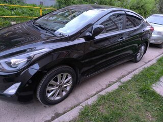 2014 Hyundai Elantra V (MD) Рестайлинг, чёрный, 1550000 рублей, вид 4