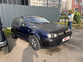 1998 Volkswagen Golf IV, чёрный, 190000 рублей, вид 2
