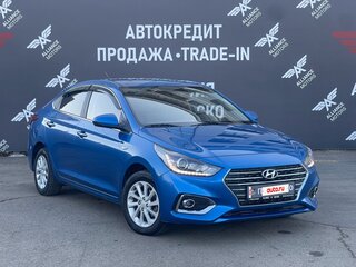 2019 Hyundai Solaris II, синий, 1500000 рублей, вид 3