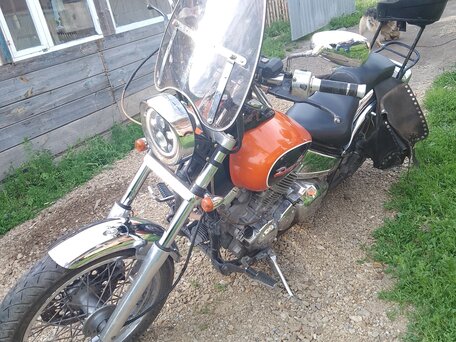1996 Yamaha XVS400 Drag Star, оранжевый, 260000 рублей, вид 1