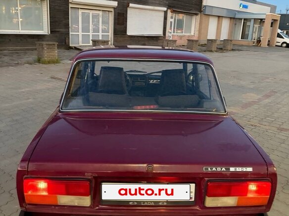 2003 Lada (ВАЗ) 2107, красный, 110000 рублей - вид 3