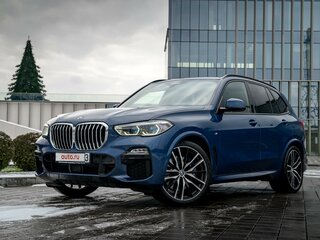 2019 BMW X5 30d IV (G05/G18), синий, 6181070 рублей, вид 4
