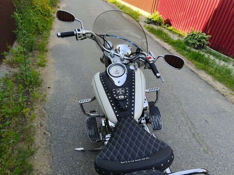 2001 Yamaha XVS650 Drag Star, белый, 666000 рублей, вид 5