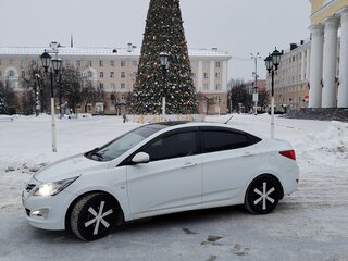 2015 Hyundai Solaris I Рестайлинг, белый, 850000 рублей, вид 5