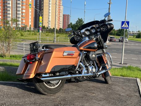 2008 Harley-Davidson Street Glide, оранжевый, 990000 рублей, вид 5
