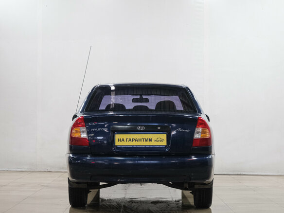 2008 Hyundai Accent ТагАЗ II, синий - вид 4