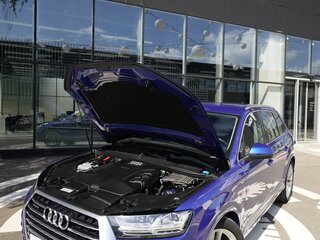 2017 Audi Q7 II (4M), синий, 4500000 рублей, вид 2