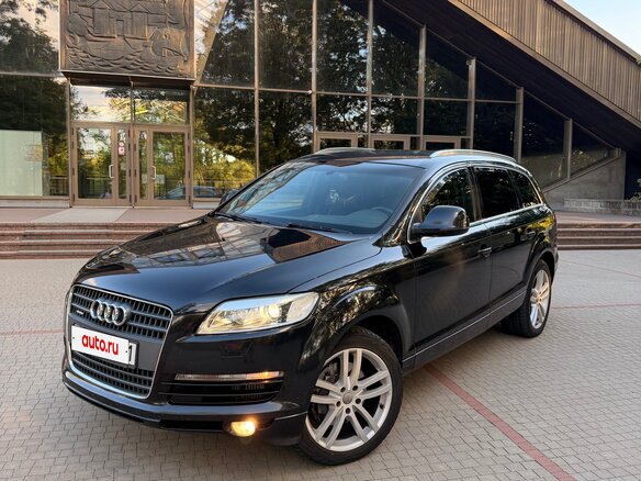 2008 Audi Q7 I (4L), чёрный, 1146215 рублей
