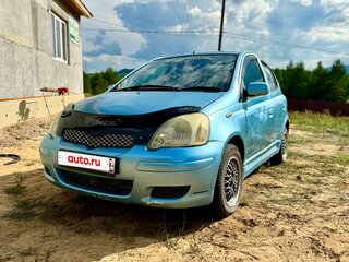 2002 Toyota Vitz I (P10), голубой, 300000 рублей, вид 2