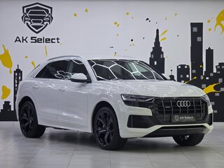 2019 Audi Q8 55 TFSI I (4M), белый, 4598000 рублей, вид 3