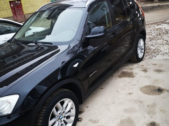 2011 BMW X3 20d xDrive II (F25), чёрный, 1380000 рублей - вид 2
