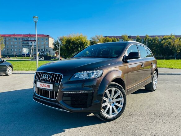 2014 Audi Q7 I (4L) Рестайлинг, коричневый, 3500000 рублей
