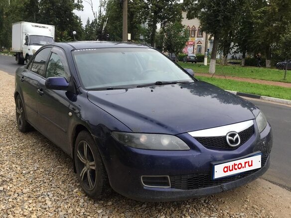 2006 Mazda 6 I (GG) Рестайлинг, синий, 250000 рублей