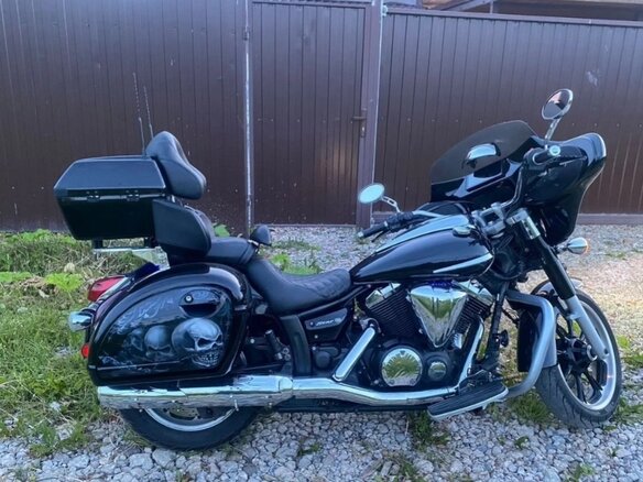 2008 Yamaha XVS950, чёрный, 777777 рублей - вид 9