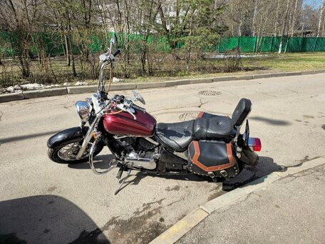 1995 Kawasaki VN800 Vulcan, пурпурный, 350000 рублей, вид 5