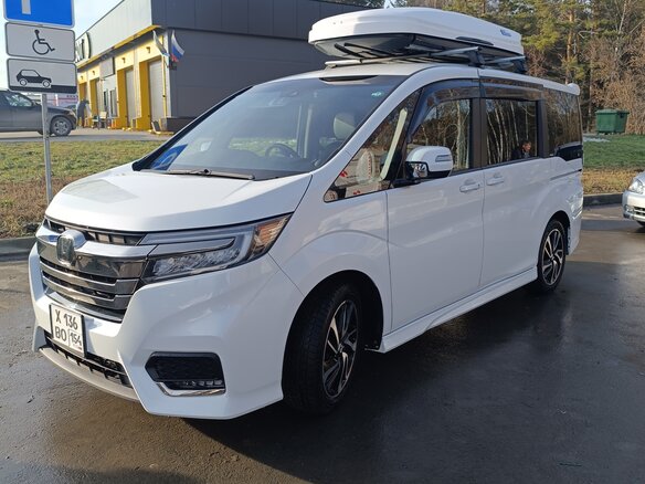 2019 Honda Stepwgn Spada V Рестайлинг, белый, 2550000 рублей