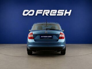 2015 Skoda Rapid I, синий, 1327444 рублей, вид 4