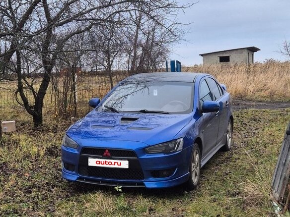 2008 Mitsubishi Lancer X, синий, 900000 рублей - вид 11