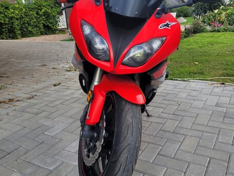 2009 Kawasaki ZX-6 Ninja, красный, 560000 рублей, вид 1