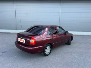 2008 Hyundai Accent ТагАЗ II, красный, 395000 рублей, вид 4