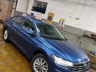 2020 Volkswagen Jetta VII, синий, 1450000 рублей, вид 4