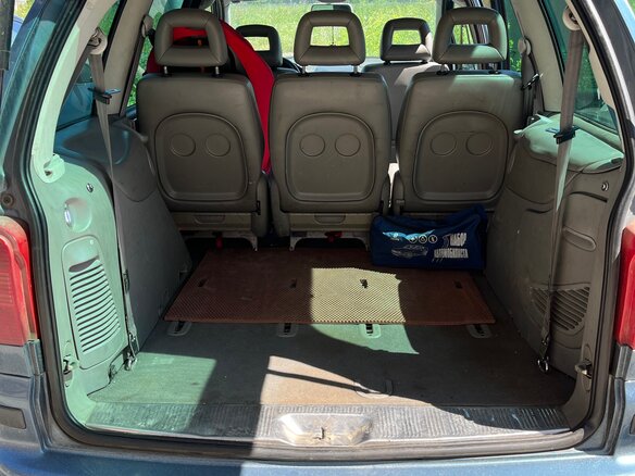 2002 Volkswagen Sharan I Рестайлинг, синий, 430000 рублей - вид 6
